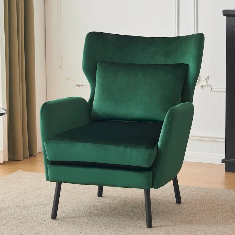 Oorfauteuil van fluweel