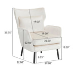 Oorfauteuil van fluweel