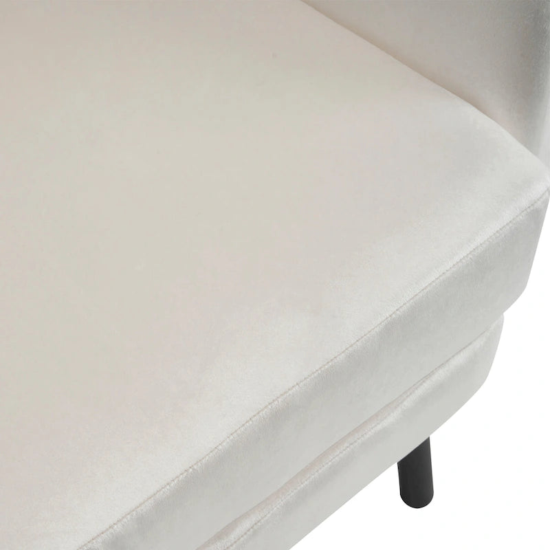 Oorfauteuil van fluweel