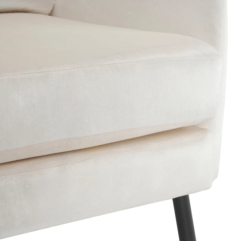 Oorfauteuil van fluweel
