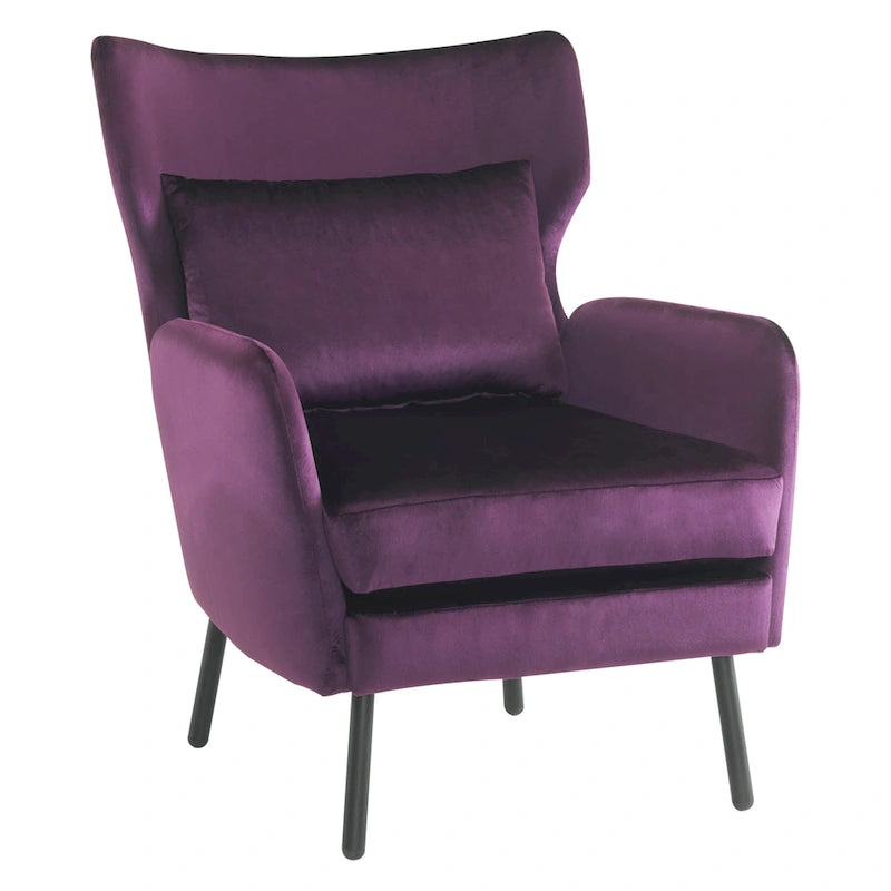 Oorfauteuil van fluweel
