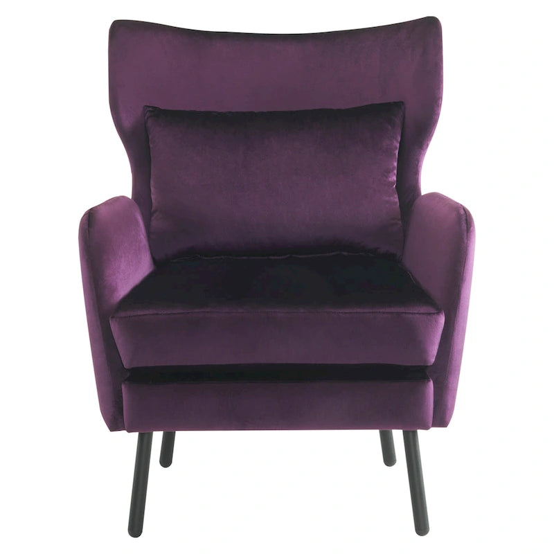 Oorfauteuil van fluweel