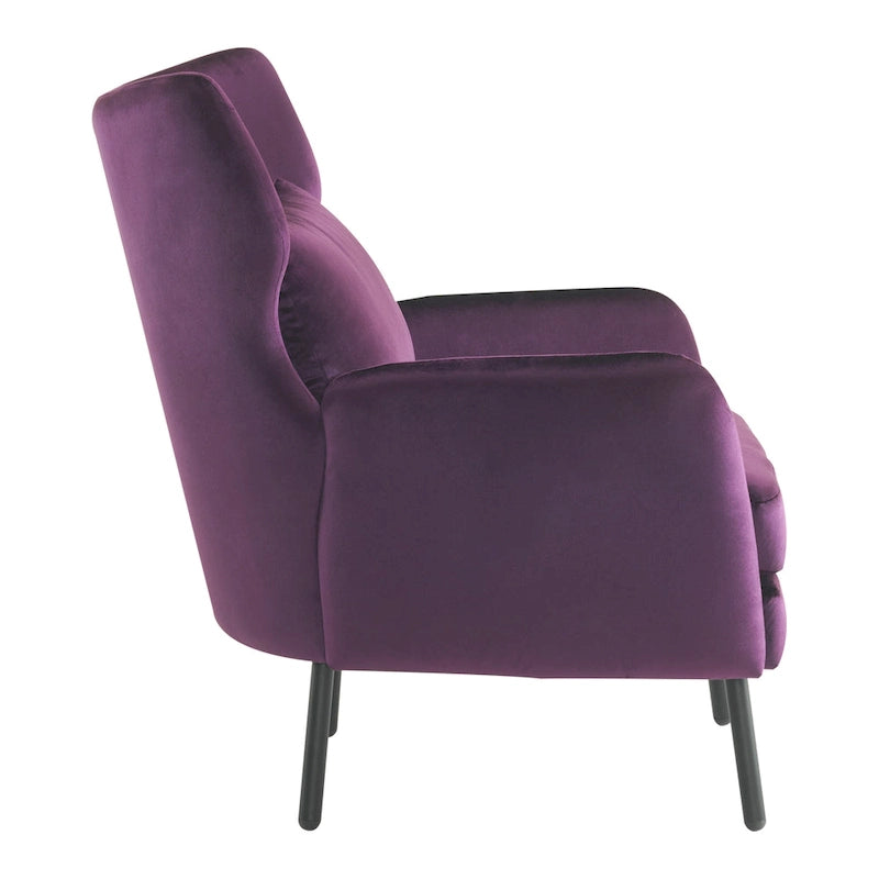 Oorfauteuil van fluweel