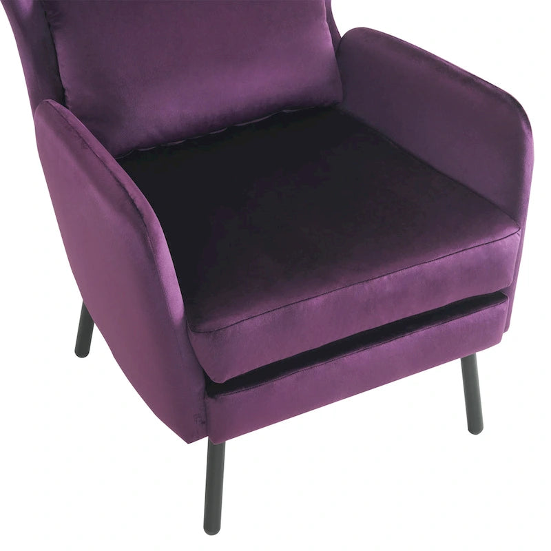 Oorfauteuil van fluweel