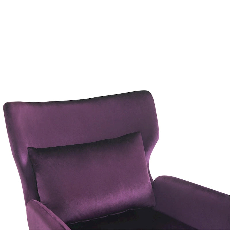 Oorfauteuil van fluweel