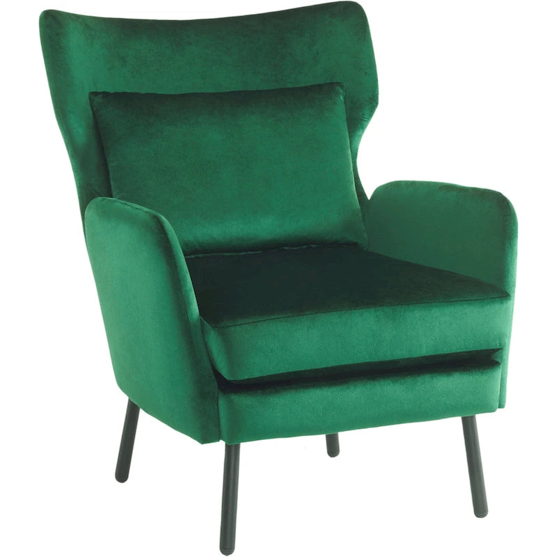 Oorfauteuil van fluweel