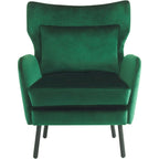 Oorfauteuil van fluweel