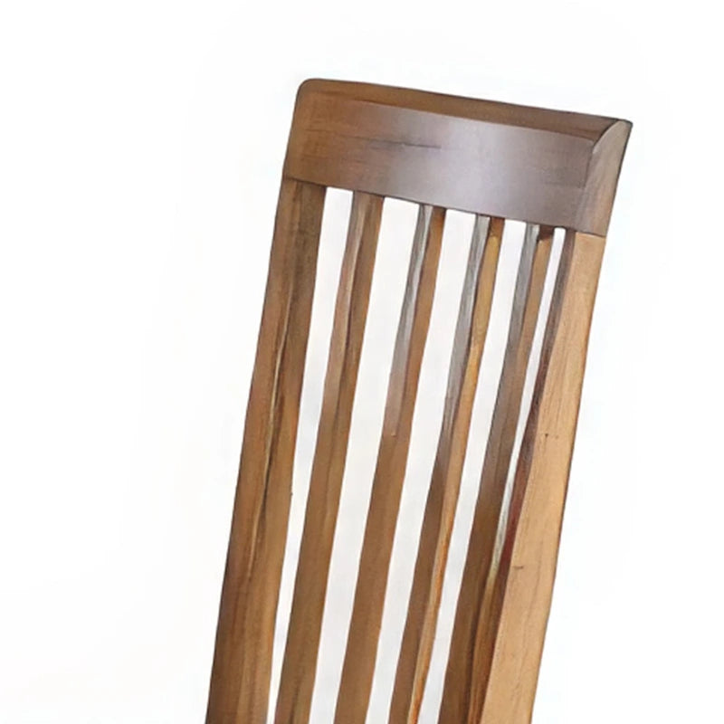 Eetkamerstoel met spijlenrug, Lichtbruin microvezel, Massief hout
