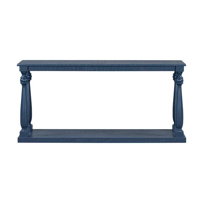 63-inch consoletafel met vaaspoten en onderblad