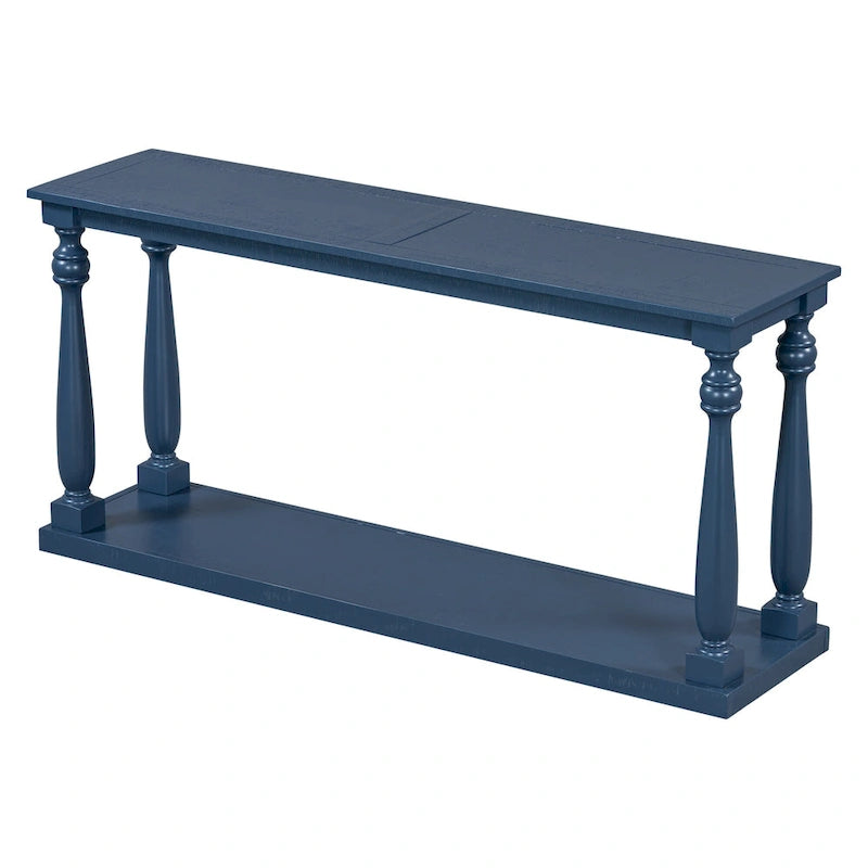 63-inch consoletafel met vaaspoten en onderblad