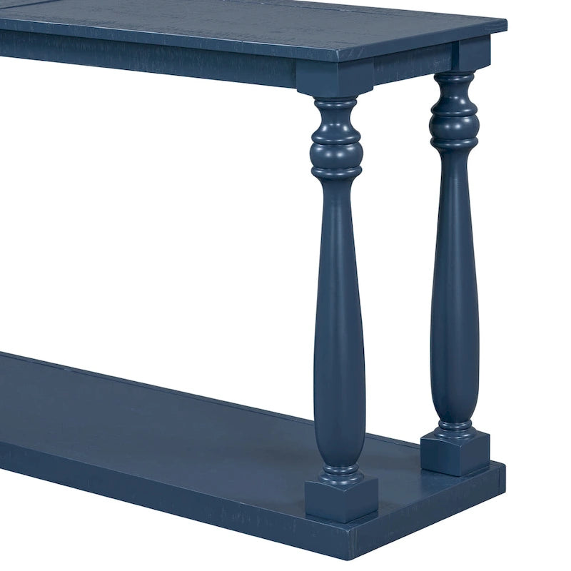 63-inch consoletafel met vaaspoten en onderblad