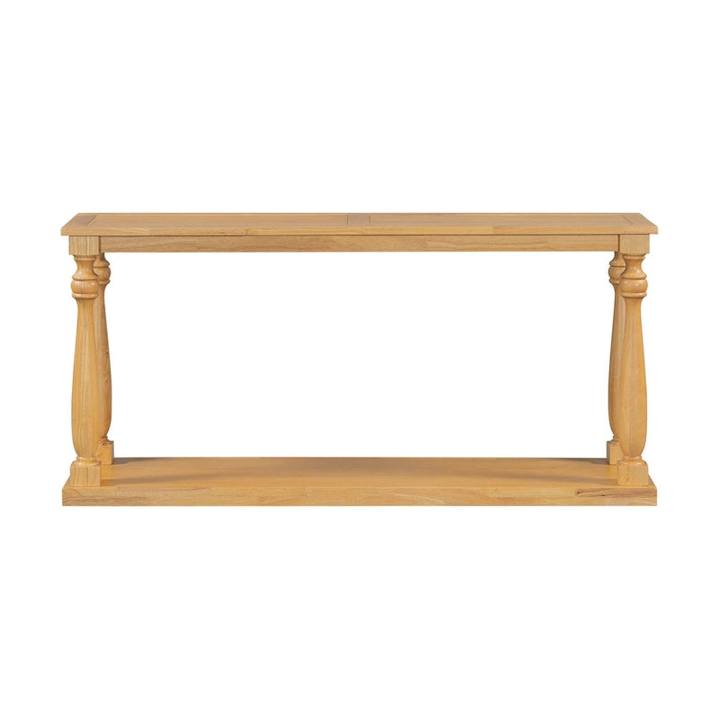 63-inch consoletafel met vaaspoten en onderblad