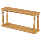 63-inch consoletafel met vaaspoten en onderblad
