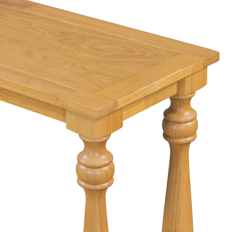 63-inch consoletafel met vaaspoten en onderblad