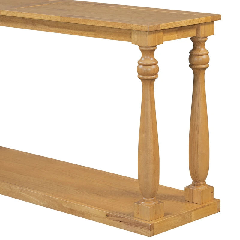 63-inch consoletafel met vaaspoten en onderblad