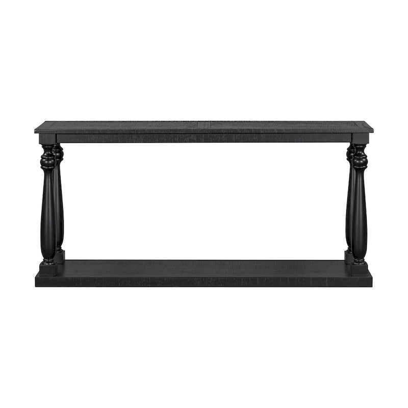 63-inch consoletafel met vaaspoten en onderblad