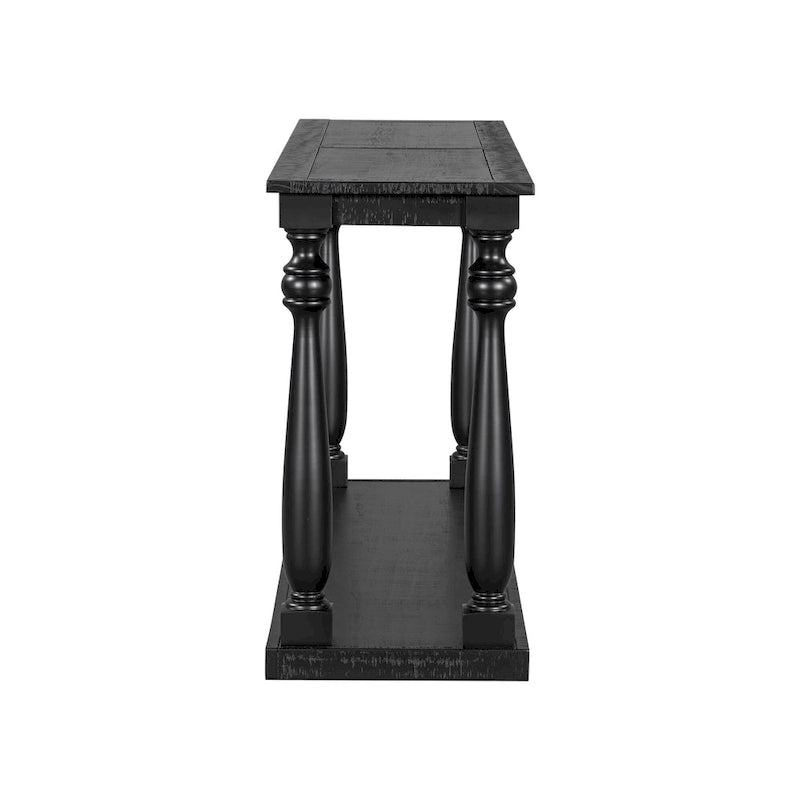 63-inch consoletafel met vaaspoten en onderblad