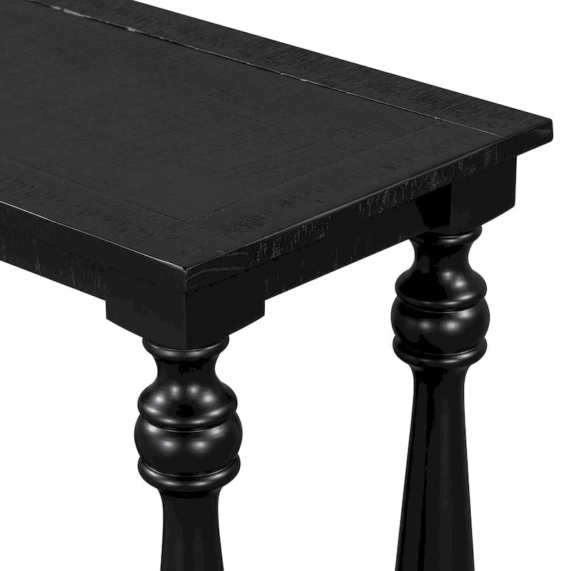 63-inch consoletafel met vaaspoten en onderblad