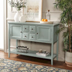 Dressoir met eikenhouten afwerking - 17B x 48D x 22H