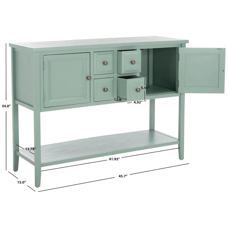 Dressoir met eikenhouten afwerking - 17B x 48D x 22H