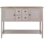 Dressoir met eikenhouten afwerking - 17B x 48D x 22H