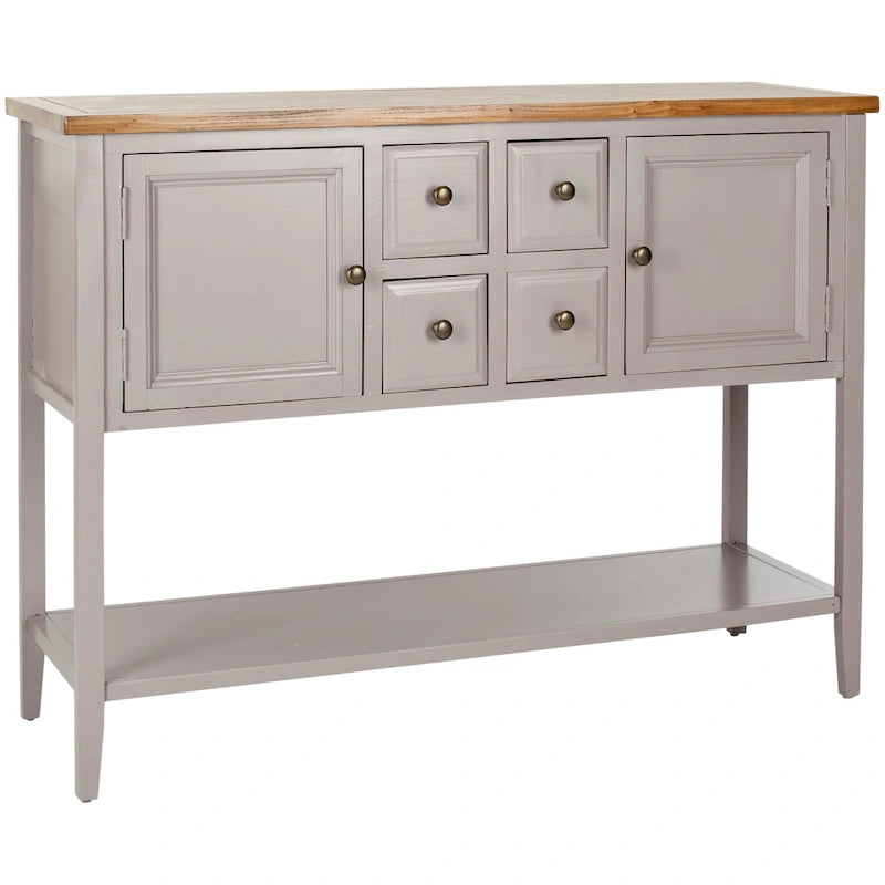 Dressoir met eikenhouten afwerking - 17B x 48D x 22H
