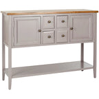 Dressoir met eikenhouten afwerking - 17B x 48D x 22H