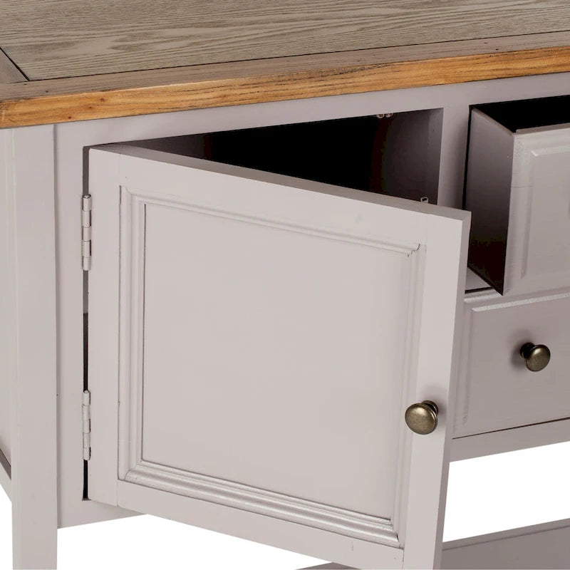 Dressoir met eikenhouten afwerking - 17B x 48D x 22H