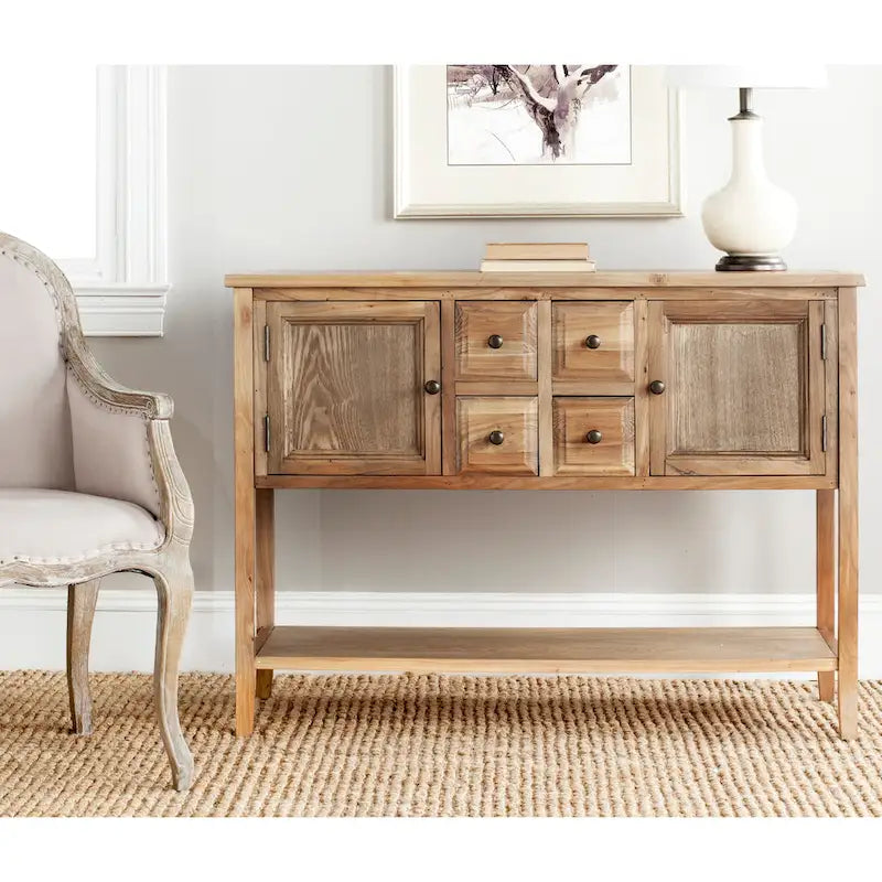 Dressoir met eikenhouten afwerking - 17B x 48D x 22H