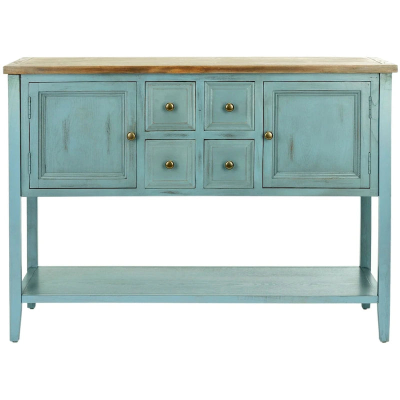 Dressoir met eikenhouten afwerking - 17B x 48D x 22H