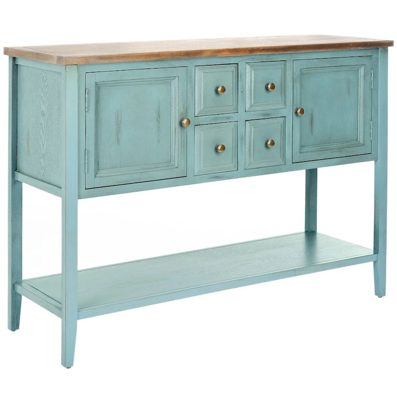 Dressoir met eikenhouten afwerking - 17B x 48D x 22H