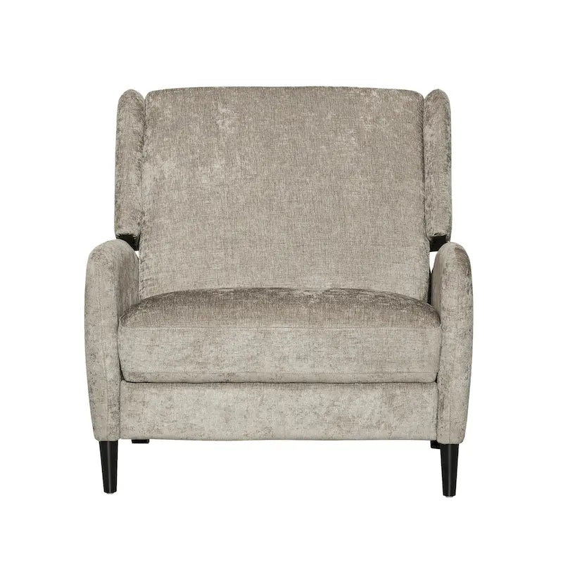Oversized stoffen relaxfauteuil met duwmechanisme