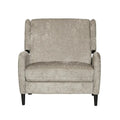 Oversized stoffen relaxfauteuil met duwmechanisme