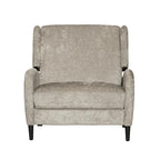 Oversized stoffen relaxfauteuil met duwmechanisme