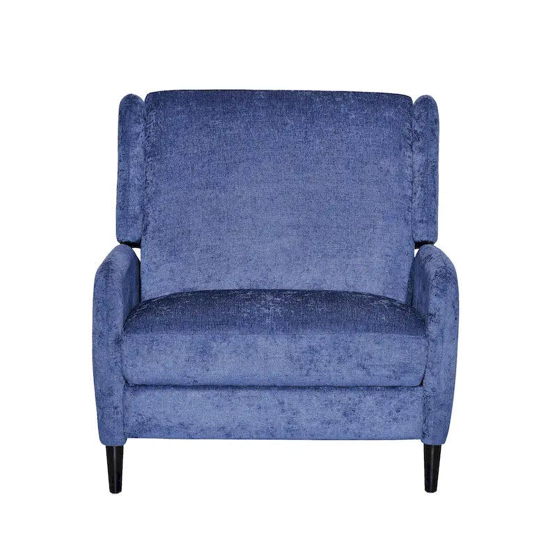 Oversized stoffen relaxfauteuil met duwmechanisme