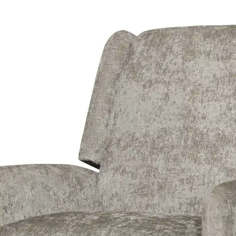 Oversized stoffen relaxfauteuil met duwmechanisme