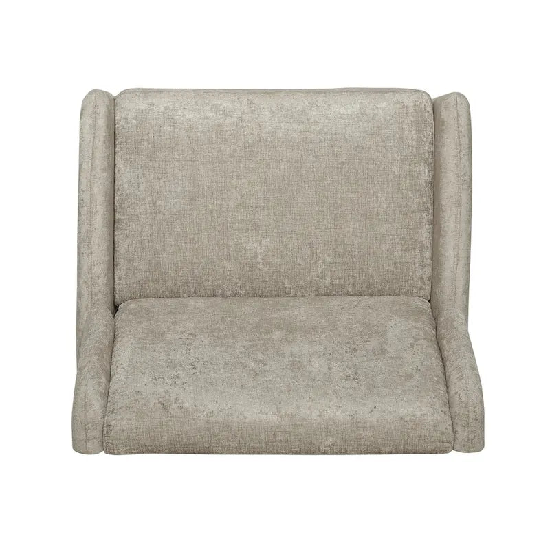 Oversized stoffen relaxfauteuil met duwmechanisme