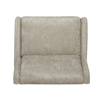 Oversized stoffen relaxfauteuil met duwmechanisme