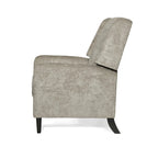 Oversized stoffen relaxfauteuil met duwmechanisme