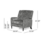 Oversized stoffen relaxfauteuil met duwmechanisme