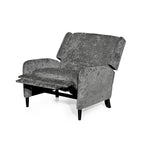Oversized stoffen relaxfauteuil met duwmechanisme