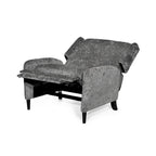 Oversized stoffen relaxfauteuil met duwmechanisme