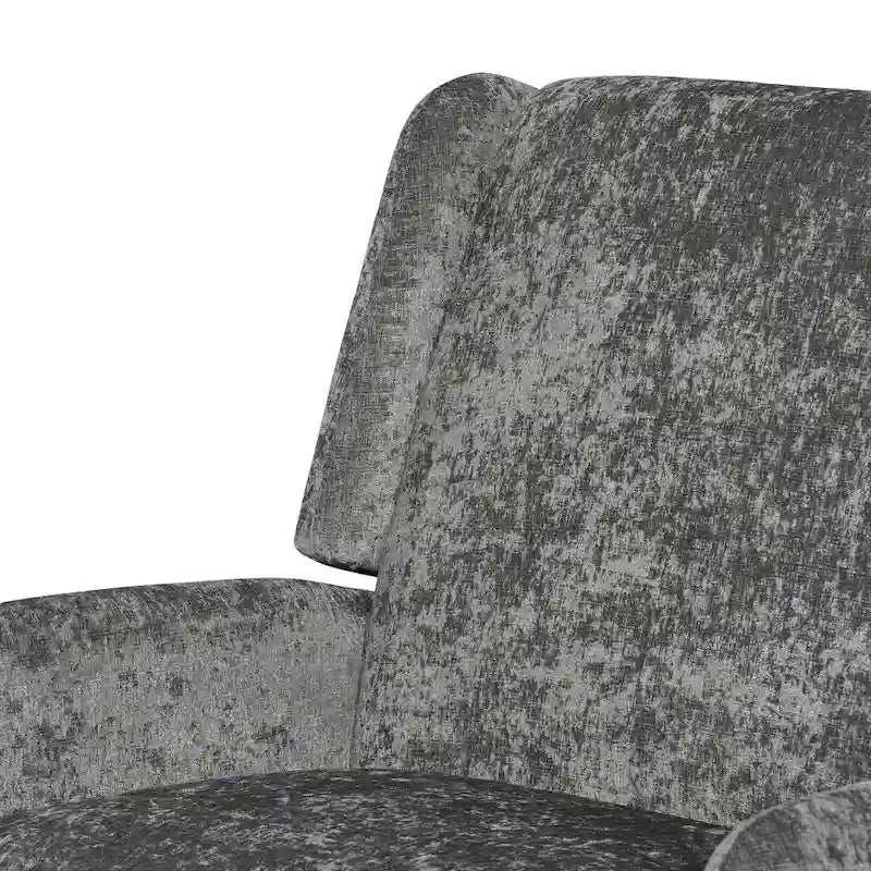 Oversized stoffen relaxfauteuil met duwmechanisme