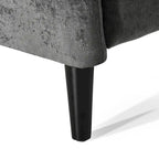 Oversized stoffen relaxfauteuil met duwmechanisme