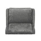 Oversized stoffen relaxfauteuil met duwmechanisme