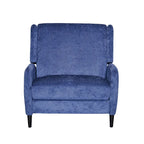 Oversized stoffen relaxfauteuil met duwmechanisme