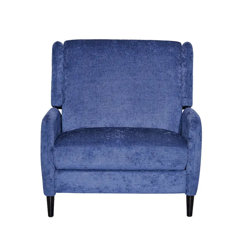 Oversized stoffen relaxfauteuil met duwmechanisme