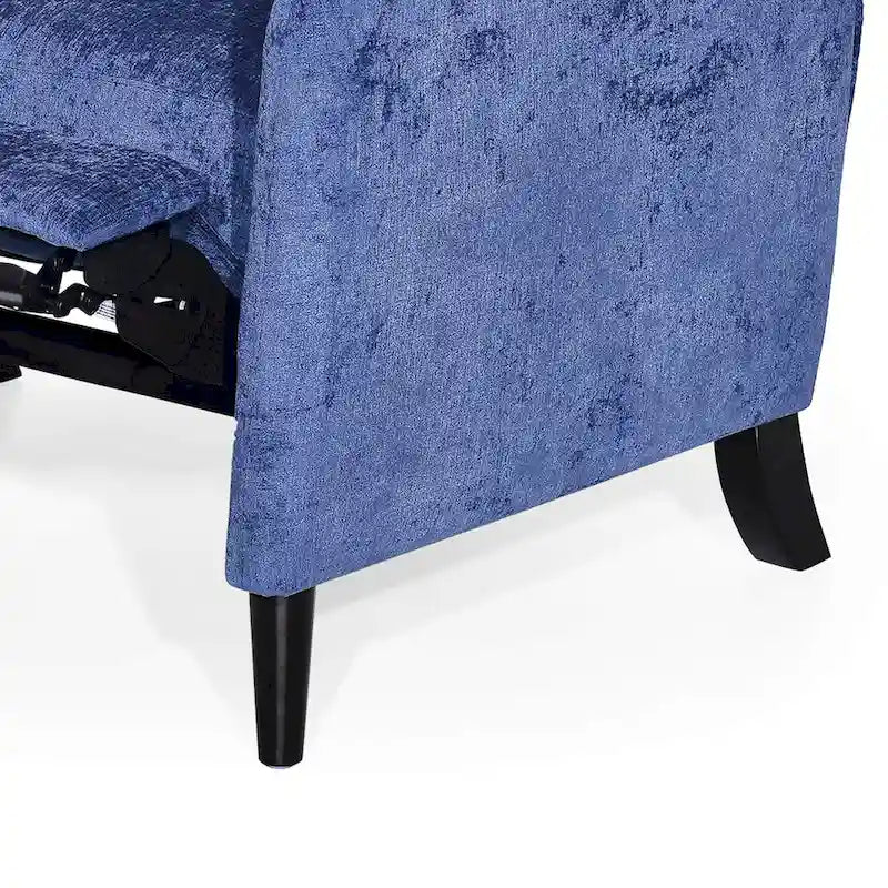 Oversized stoffen relaxfauteuil met duwmechanisme
