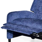 Oversized stoffen relaxfauteuil met duwmechanisme