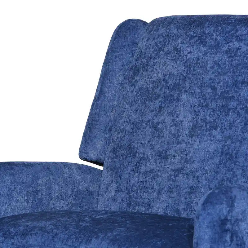 Oversized stoffen relaxfauteuil met duwmechanisme